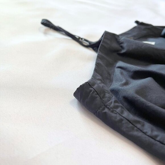 YOUNG FABULOUS AND BROKE ZOYA COTTON NAVY FRONT BOW DOUBLE SLIT MAXI DRESS - M - Picture 6 of 9